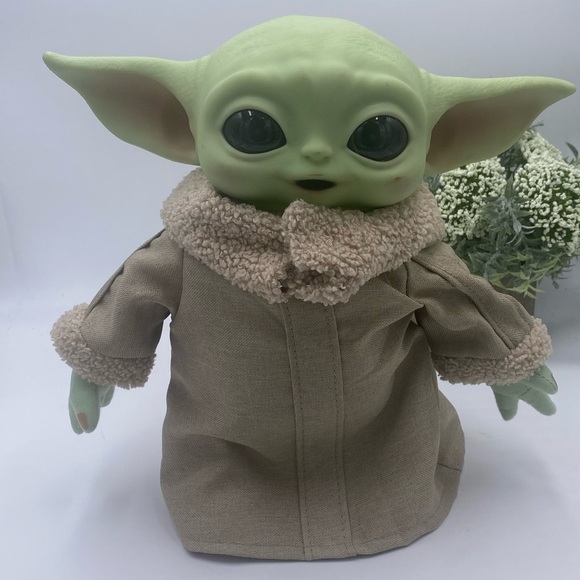 Stars Wars The Mandalorian Baby Yoda Grogu Plush laughing Doll The Child 11” - Picture 1 of 9